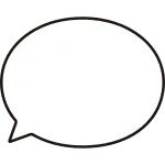 Balloon Round Oval SVG Icon